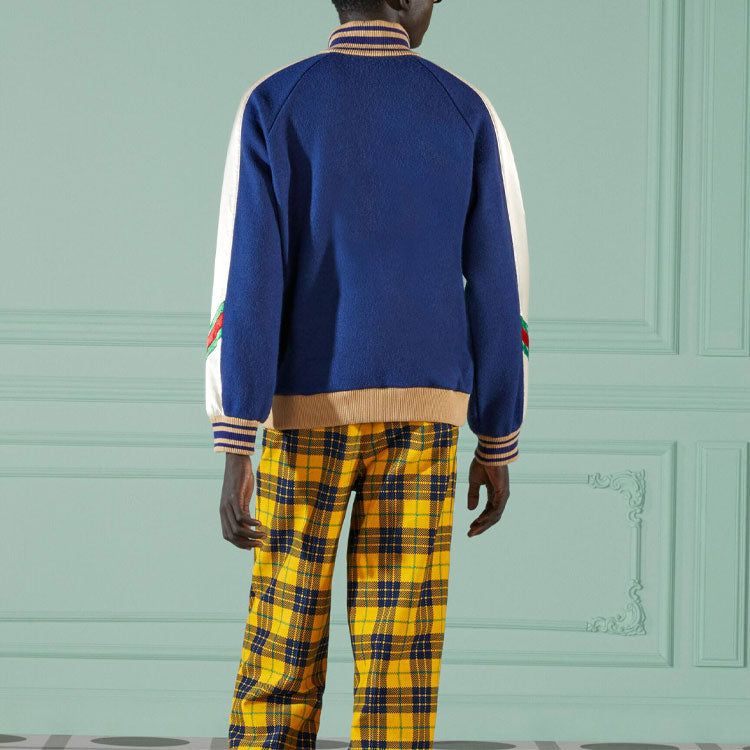 Gucci Wool Jersey Zip Jacket 'Blue' 706418-XJET0-4030 sold by KicksCrew product image thumbnail 4