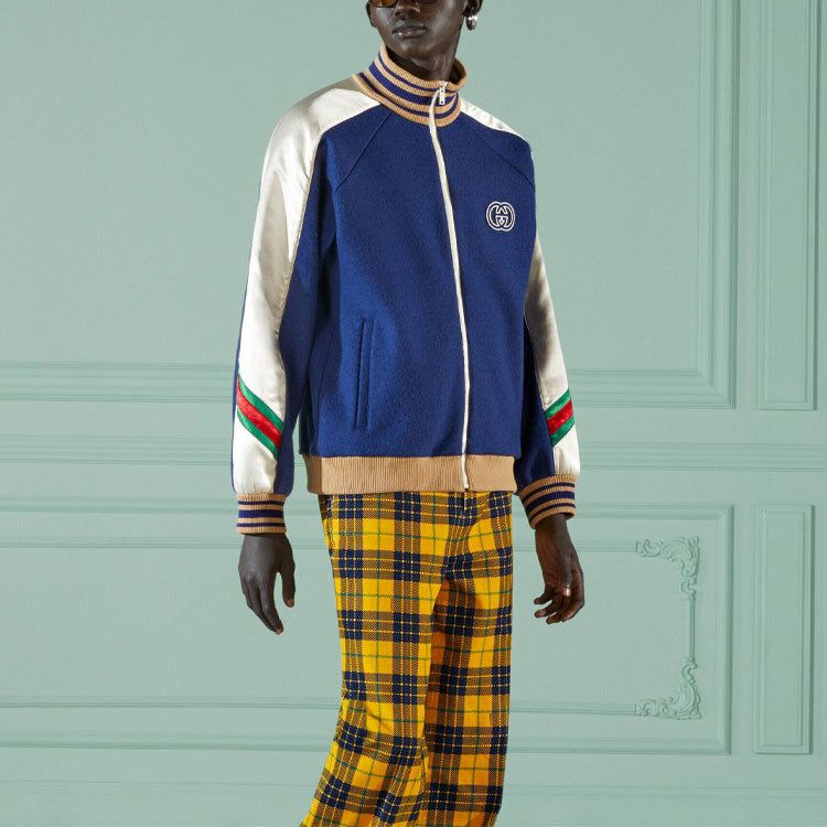 Gucci Wool Jersey Zip Jacket 'Blue' 706418-XJET0-4030 sold by KicksCrew product image thumbnail 3