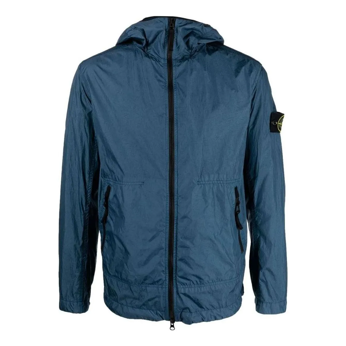 STONE ISLAND Crinkle Reps Light Hooded Jacket 'Dark Blue' 781540522-V0024 sold by KicksCrew
