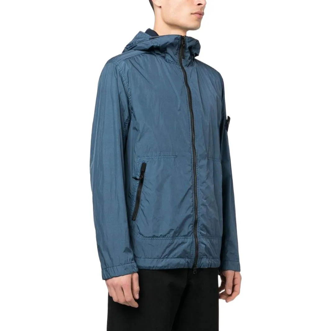 STONE ISLAND Crinkle Reps Light Hooded Jacket 'Dark Blue' 781540522-V0024 sold by KicksCrew product image thumbnail 4