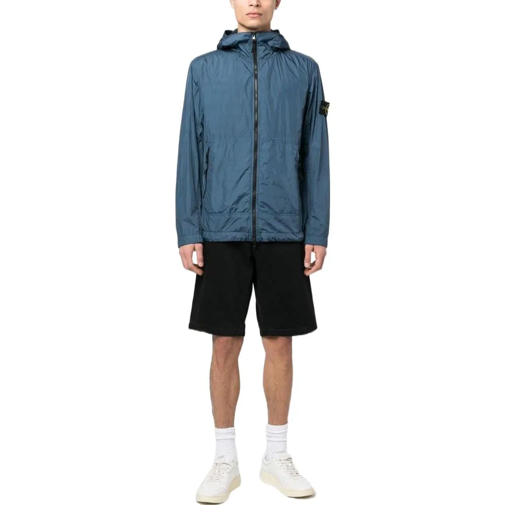 STONE ISLAND Crinkle Reps Light Hooded Jacket 'Dark Blue' 781540522-V0024 sold by KicksCrew product image thumbnail 2