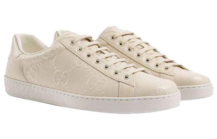 Gucci Ace 'GG Embossed - White' 625787-1XK10-9022 sold by KicksCrew product image thumbnail 2