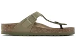 Birkenstock Gizeh Vegan Textile Sandals 'Faded Khaki' 1023929 sold by KicksCrew