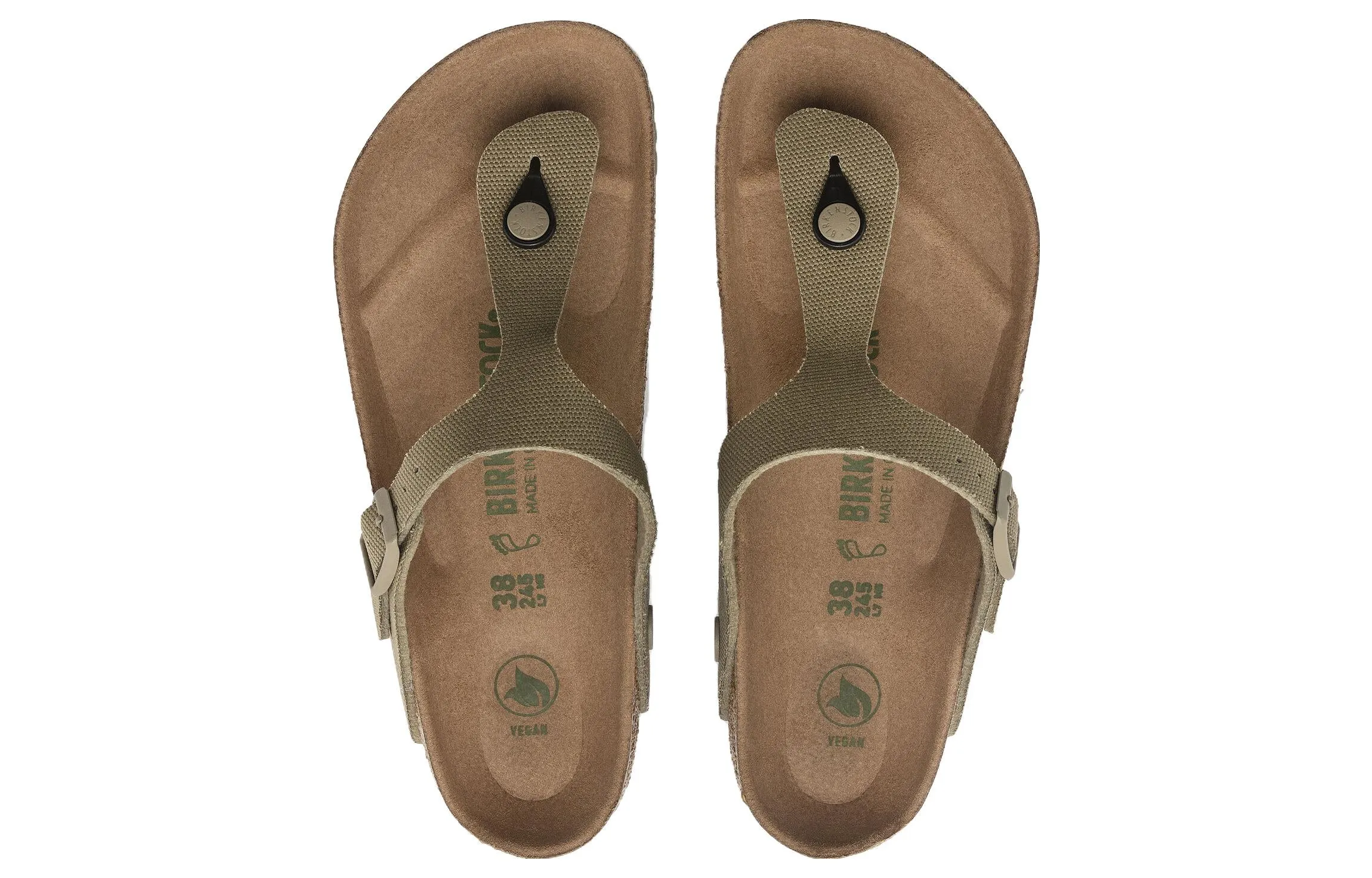 Birkenstock Gizeh Vegan Textile Sandals 'Faded Khaki' 1023929 sold by KicksCrew product image thumbnail 4