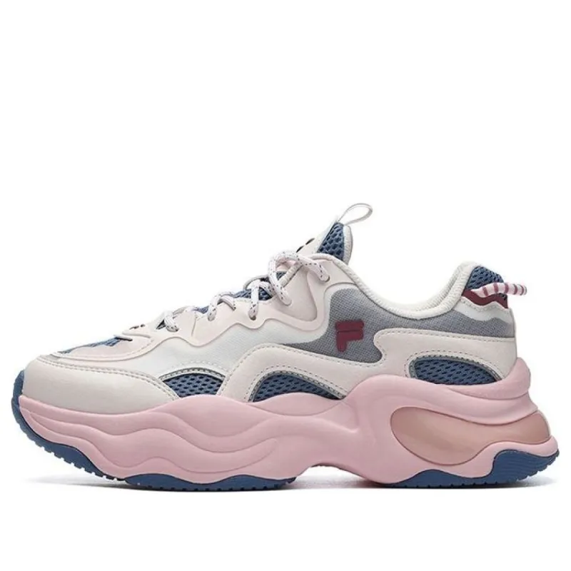 (WMNS) FILA FUSION Bubble Sneakers 'White Pink Blue' T12W227310FAM sold by KicksCrew