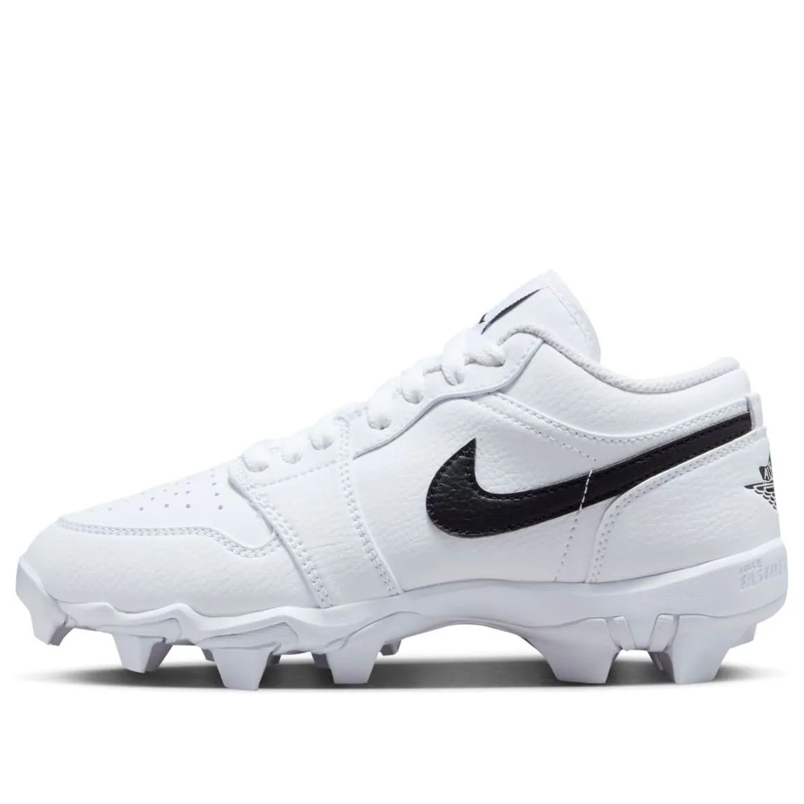 (GS) Air Jordan 1 Low Cleat 'White Black' HF6885-100 sold by KicksCrew