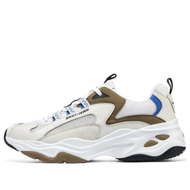 Skechers D'LITES 4.0 'White Brown Blue' 894194-WBRN sold by KicksCrew