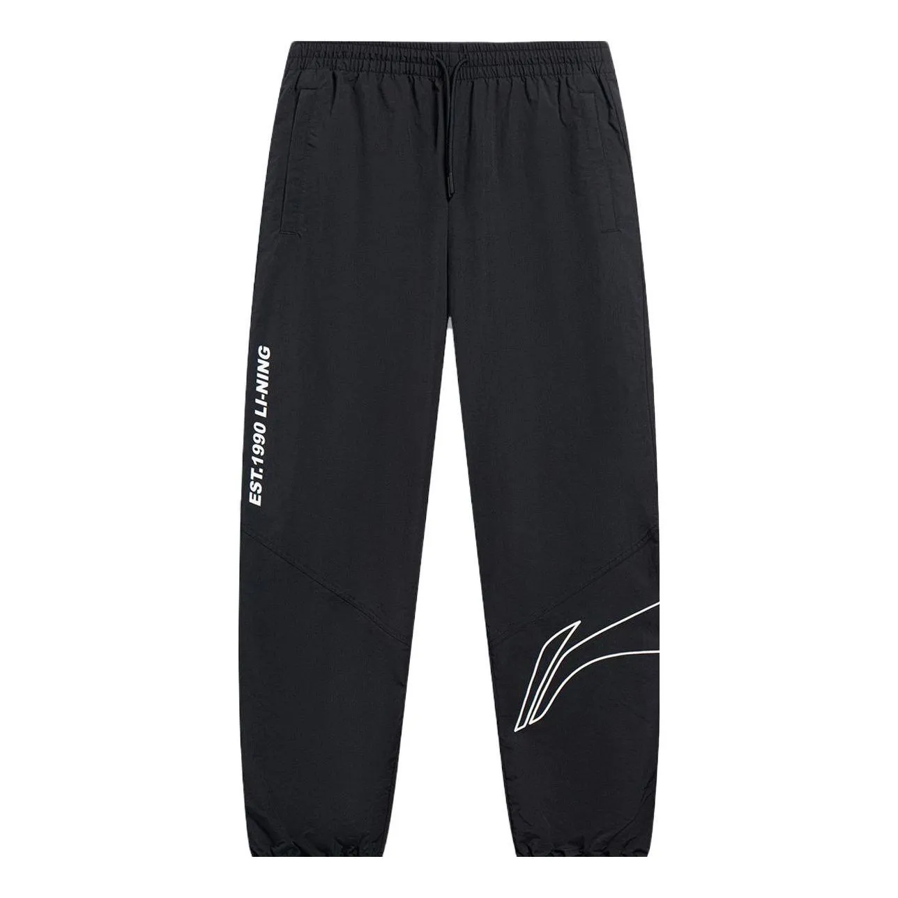 Li-Ning Graphic Joggers Pants 'Black' AYKT561-2 sold by KicksCrew