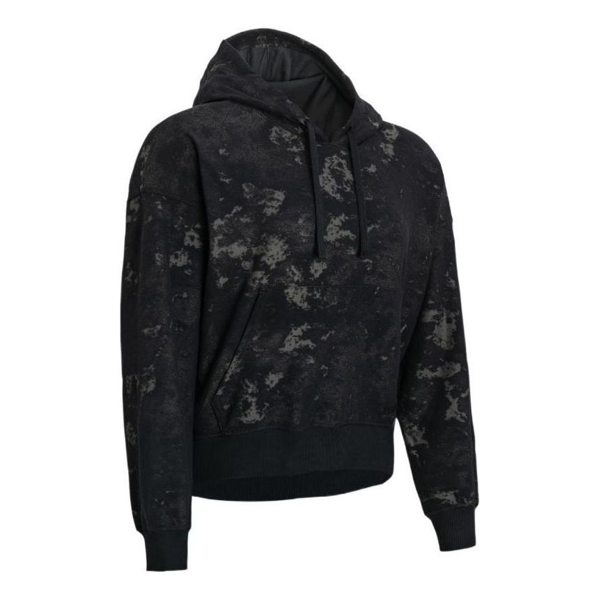 (WMNS) Under Armour Journey Terry Hoodie 'Black Grey' 1376915-001 sold by KicksCrew