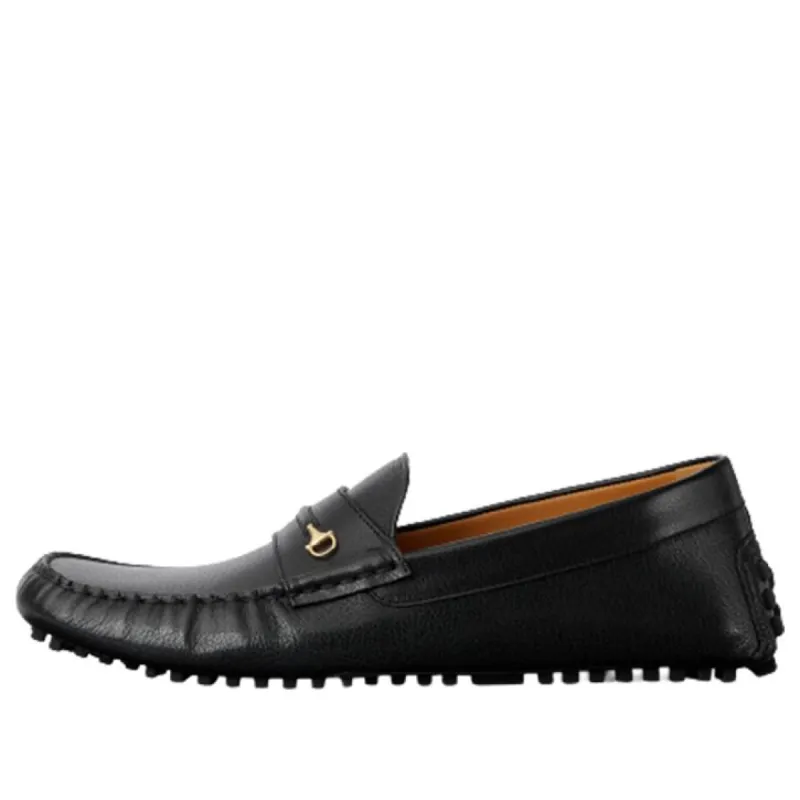 GUCCI Interlocking G Driver Loafers 'Core Black' 752621-D3V00-1000 sold by KicksCrew