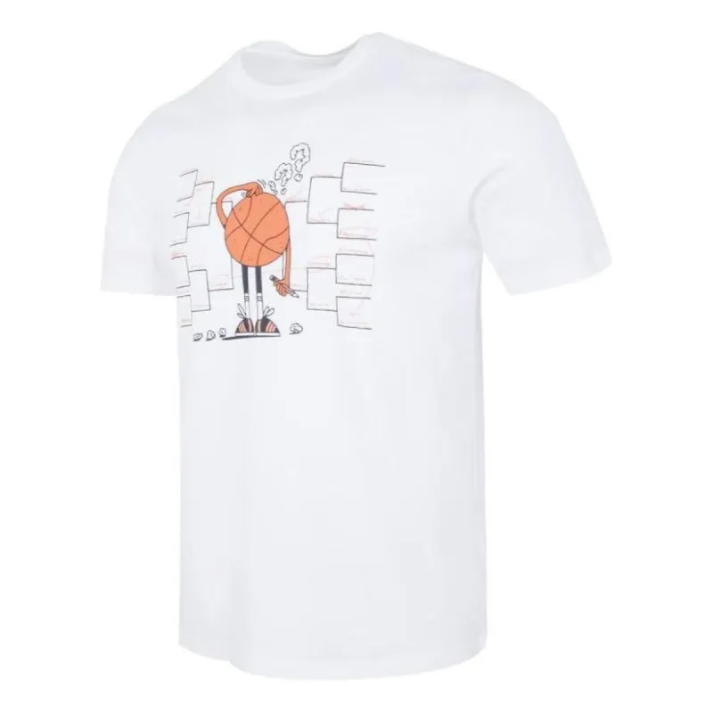 adidas Lil Stripe Bracket Graphic Short Sleeve Basketball T-shirt 'White' IC1870 sold by KicksCrew