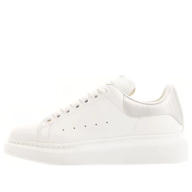 (WMNS) Alexander McQueen Oversized Sneakers 'Silver White' 781742WIEE99071 sold by KicksCrew