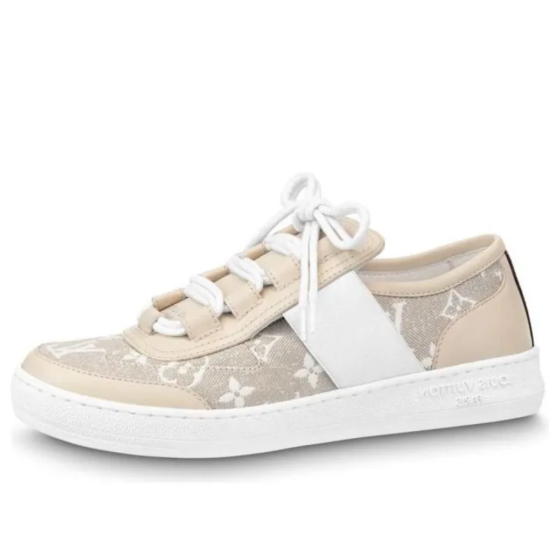 (WMNS) LOUIS VUITTON Lous Sneakers 'Beige Monogram' 1AB32Y sold by KicksCrew