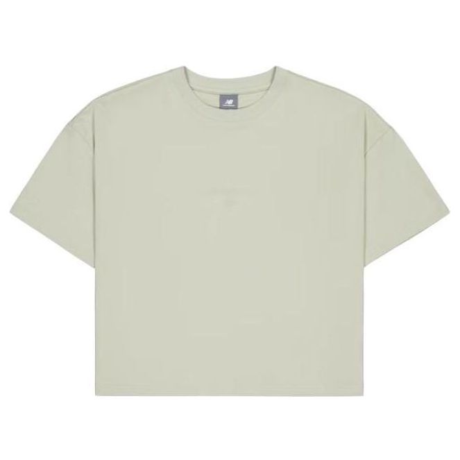 (WMNS) New Balance Cotton T-Shirt 'Grey' AWT31573-OVN sold by KicksCrew