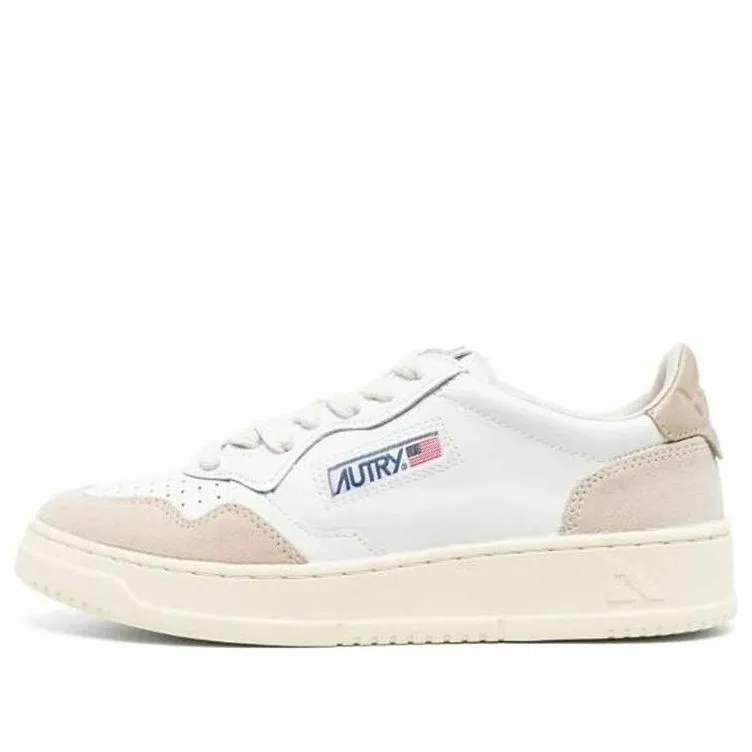 (WMNS) AUTRY Medalist Low Leather and Suede 'White Beige' AULW-LS58 sold by KicksCrew