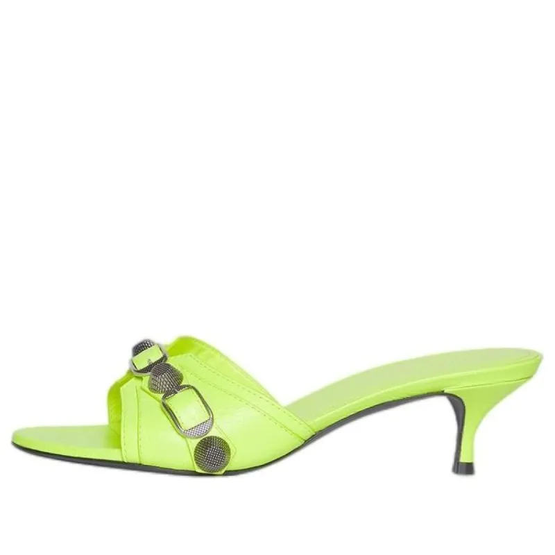 (WMNS) Balenciaga Cagole Sandals 'Green' 694350WAD4E7381 sold by KicksCrew