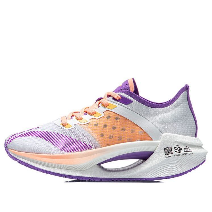 (WMNS) Li-Ning Essential 'White Orange Purple' ARHR122-7 sold by KicksCrew