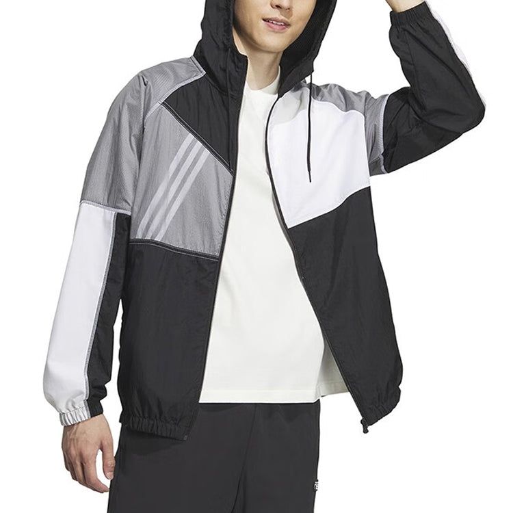 Adidas Neo Vibe Collective Windbreaker Jackets 'Black' IA6742 sold by KicksCrew product image thumbnail 4