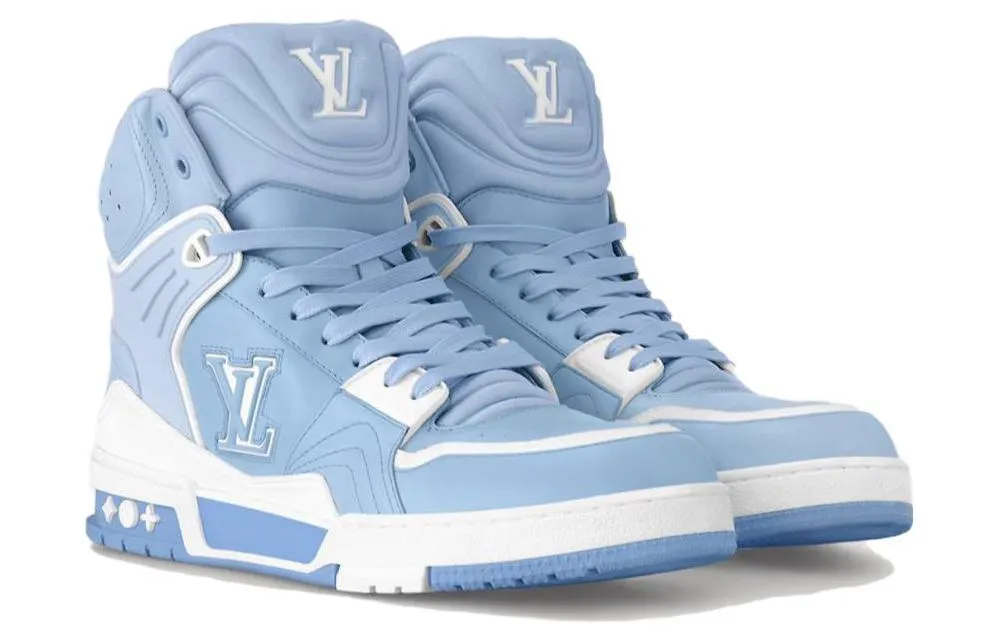 LOUIS VUITTON LV Trainer Sneaker Boots 'Blue' 1ABLST sold by KicksCrew product image thumbnail 3