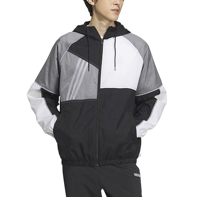 Adidas Neo Vibe Collective Windbreaker Jackets 'Black' IA6742 sold by KicksCrew product image thumbnail 2