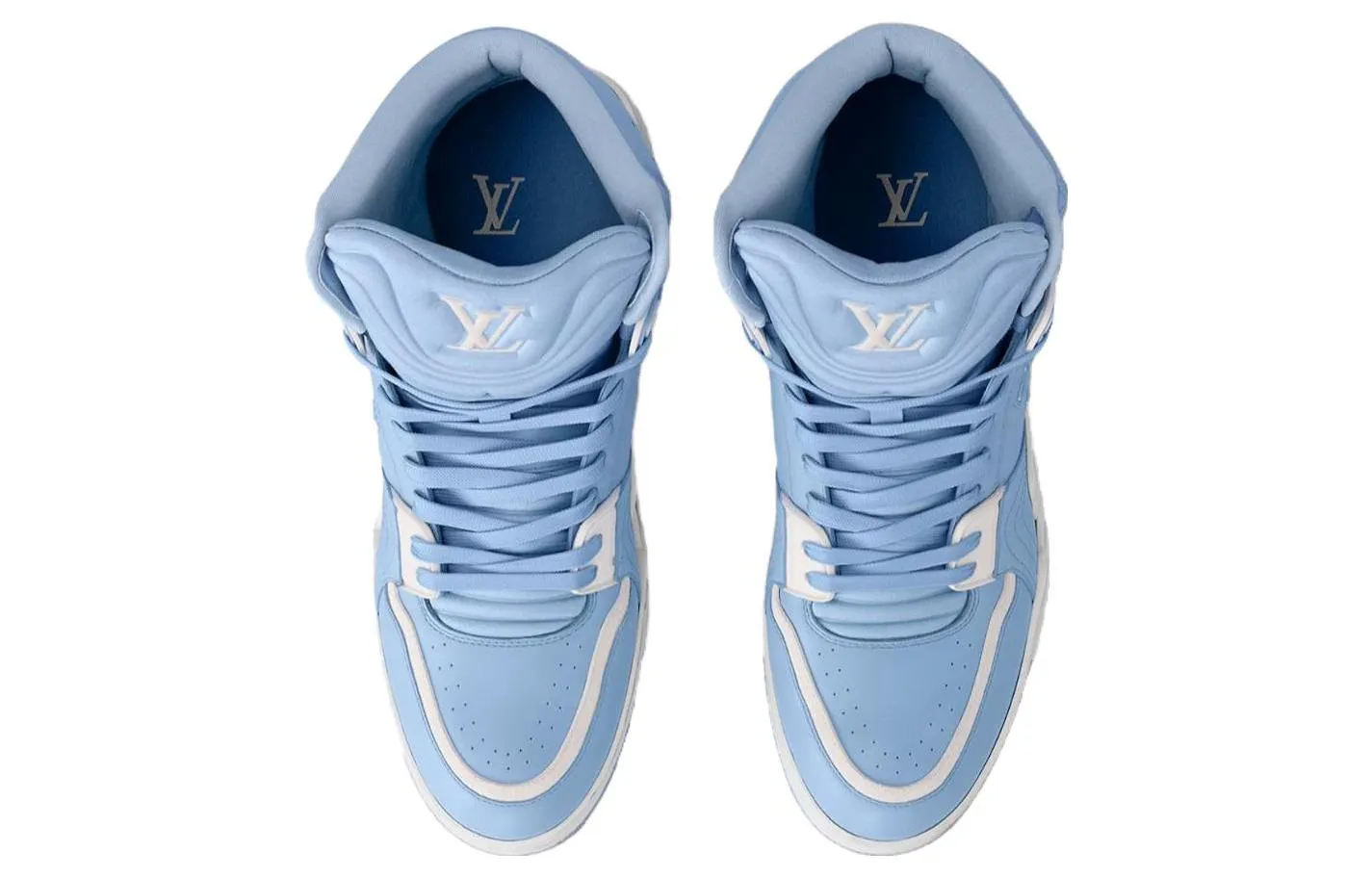 LOUIS VUITTON LV Trainer Sneaker Boots 'Blue' 1ABLST sold by KicksCrew product image thumbnail 4