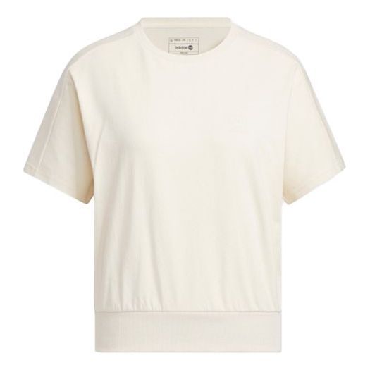 (WMNS) adidas Neo Short Sleeve Training T-Shirt 'White' IP3897 sold by KicksCrew
