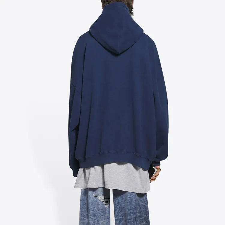 Balenciaga Pride Hoodie Boxy Fit 'Navy' 651799TLV548561 sold by KicksCrew product image thumbnail 4