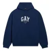 Balenciaga Pride Hoodie Boxy Fit 'Navy' 651799TLV548561 sold by KicksCrew