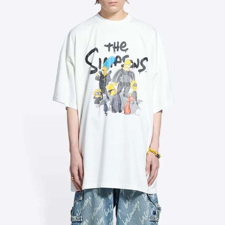 Balenciaga x THE SIMPSONS Oversized Cotton T-Shirt 'White' 676589TLVG70901 sold by KicksCrew product image thumbnail 4