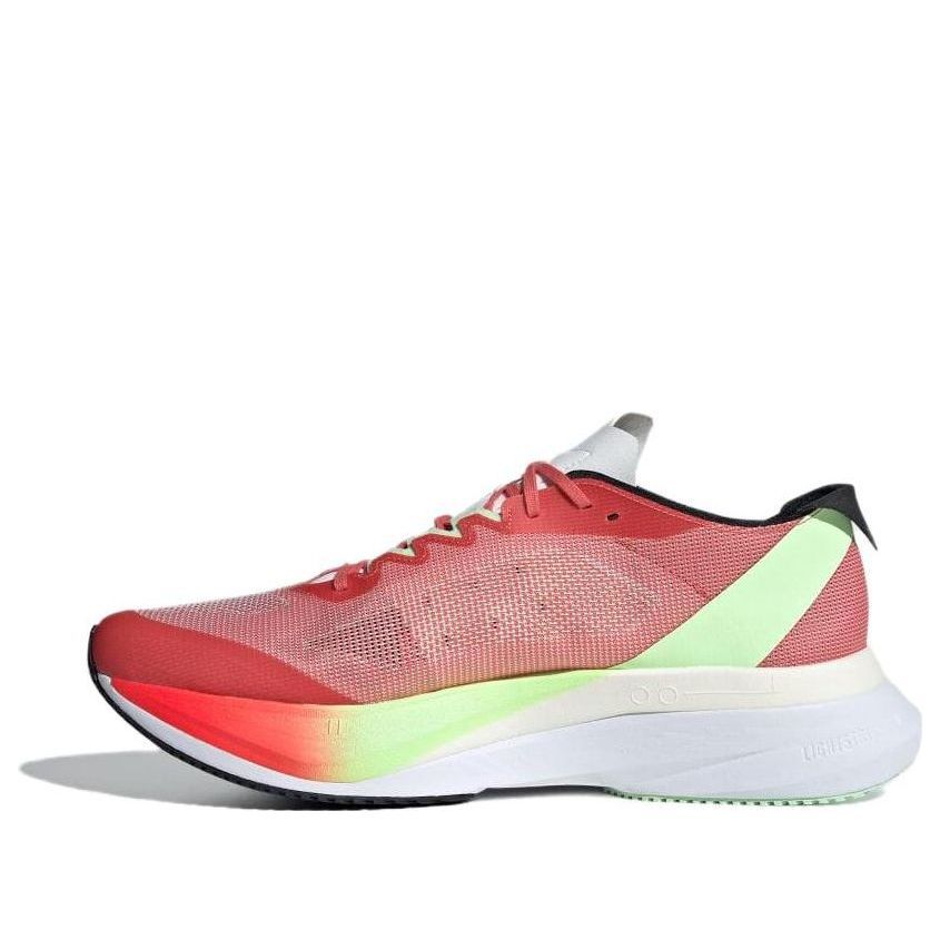 Adidas Adizero Boston 12 'Red Neon Yellow' IG3329 | Parallel