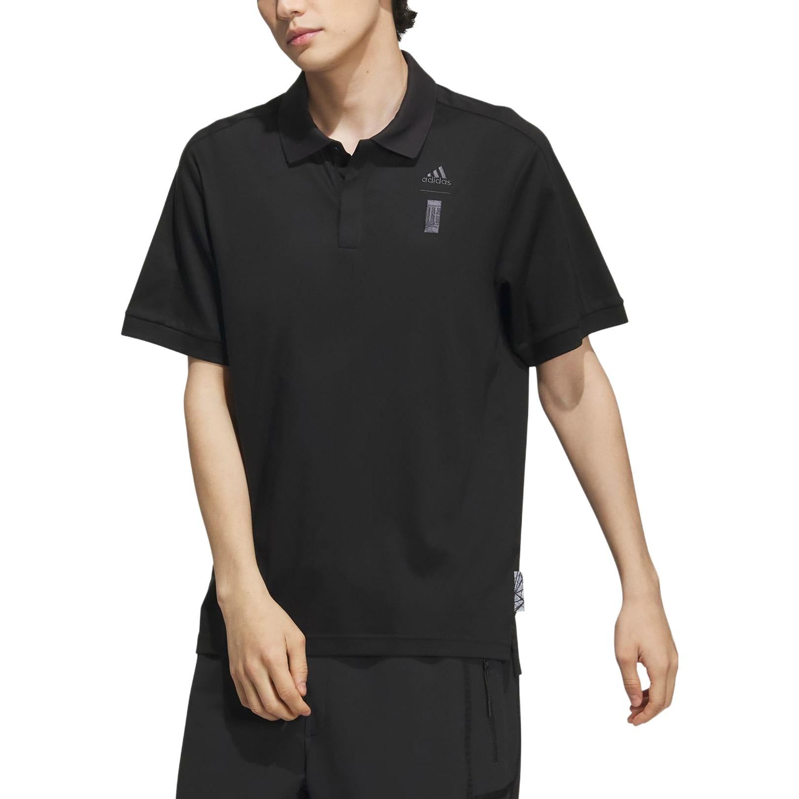 Adidas Wuji Premium Short Polo Shirts 'Black' IA8107 sold by KicksCrew product image thumbnail 3