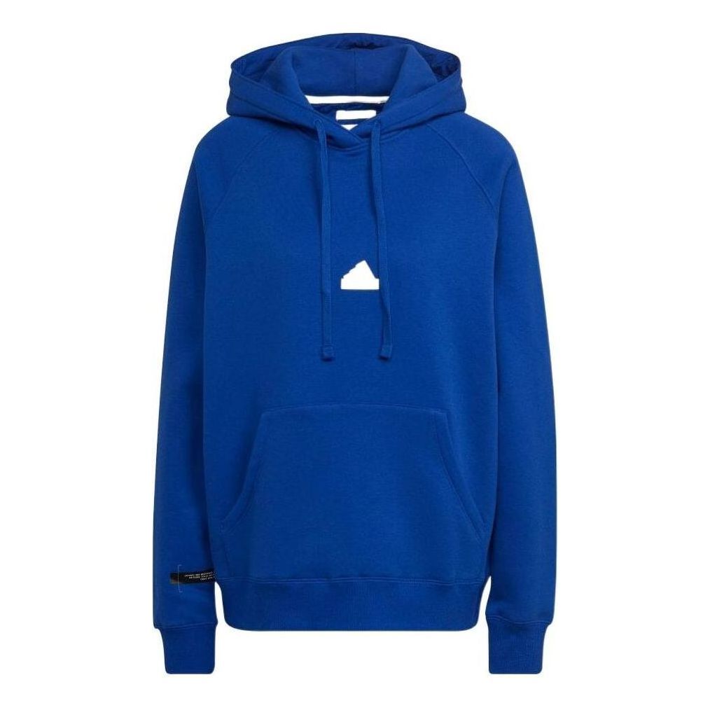 (WMNS) Adidas Oversized Hoodie Sweatshirt 'Blue' HM2853 sold by KicksCrew