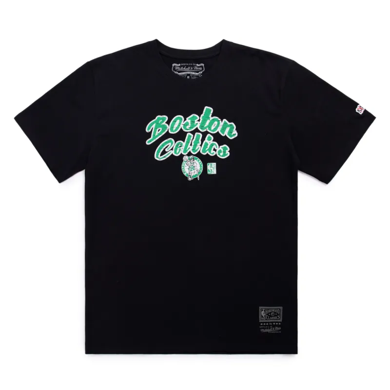 Mitchell & Ness NBA Highlight Boston Celtics T-Shirt 'Black' MNTS042BC sold by KicksCrew