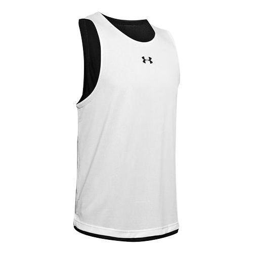 Under Armour Baseline Tank 'White Black' 1351288-100 sold by KicksCrew