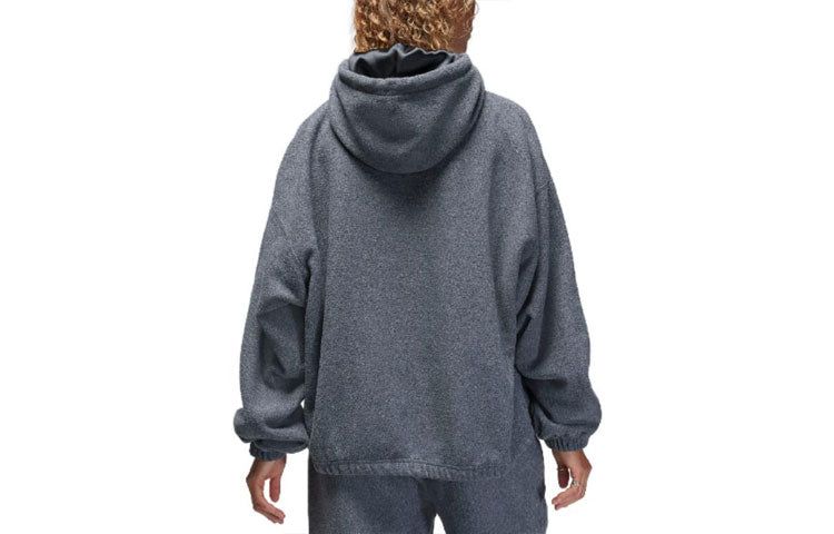 (WMNS) Air Jordan Flight Fleece Winterized Hoodie 'Black Heather' FD7237-010 sold by KicksCrew product image thumbnail 3