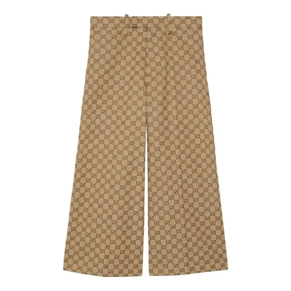 (WMNS) Gucci GG Canvas Trousers 'Camel Ebony' 774893-ZAF4S-2580 sold by KicksCrew