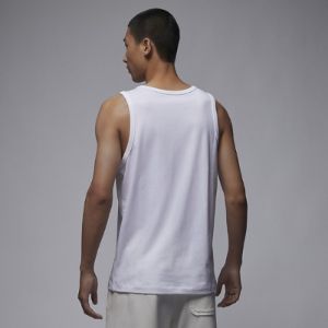 NIKE JORDAN EMBROIDERY LOGO TANK 'White' FQ6990-100 sold by KicksCrew