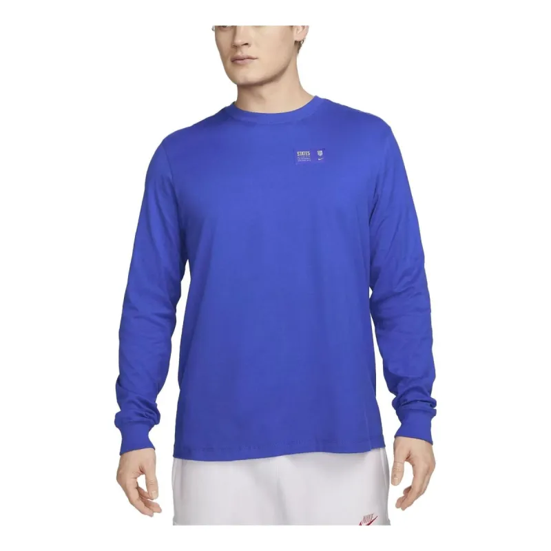 Nike U.S. Long Sleeve Ignite T-shirt 'Bright Bllue' DH9871-452 sold by KicksCrew