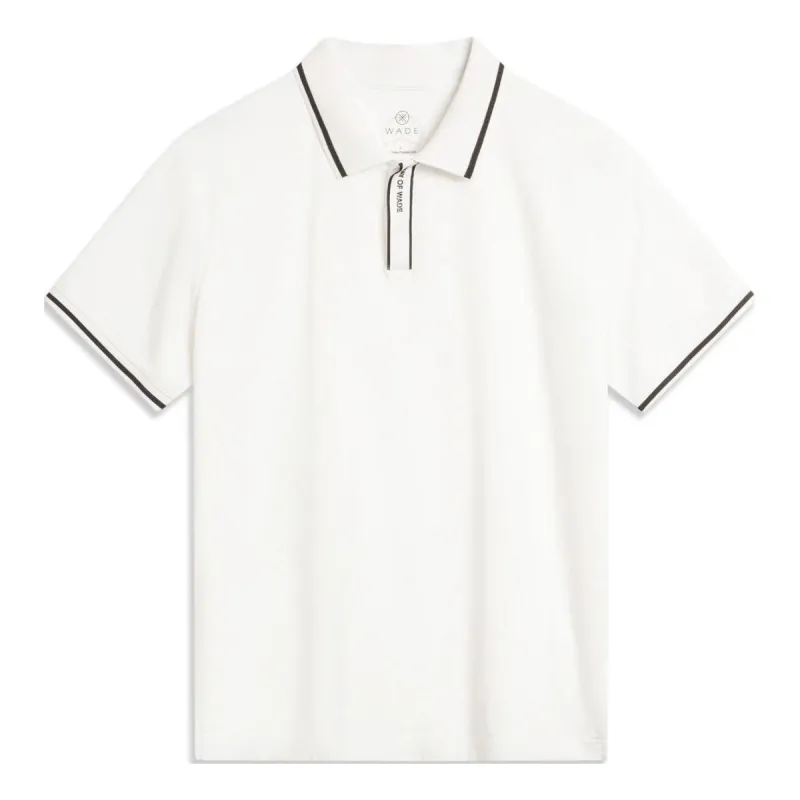 Li-Ning Way Of Wade Graphic Polo Shirt 'White' APLU109-3 sold by KicksCrew