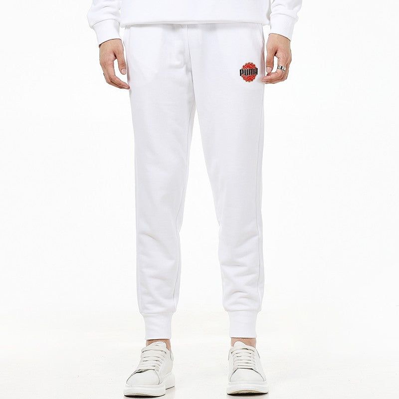 Puma Logo Sports Pants 'White' 532914-02 sold by KicksCrew product image thumbnail 3