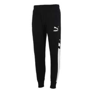 Puma Casual Sweatpants 'Black White' 530685-01 sold by KicksCrew