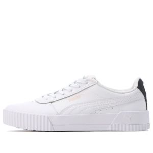 (WMNS) PUMA Carina Leather 'White Black Rosewater' 370325-23 sold by KicksCrew