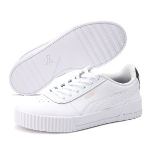 (WMNS) PUMA Carina Leather 'White Black Rosewater' 370325-23 sold by KicksCrew