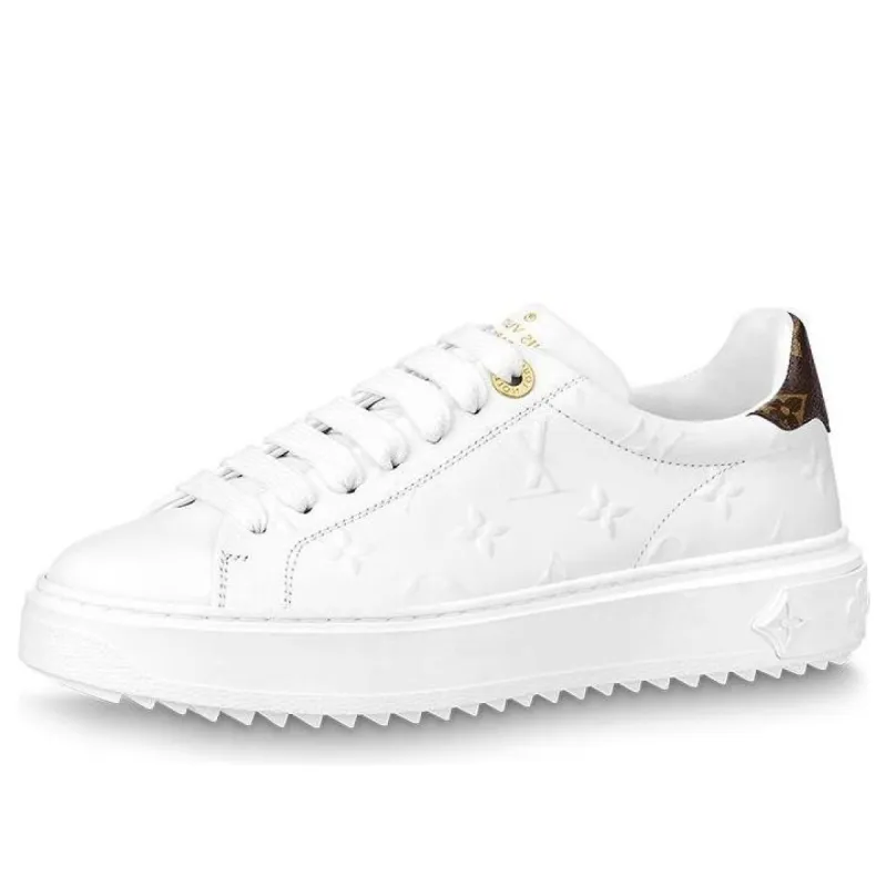 (WMNS) LOUIS VUITTON Time Out Sneakers 'White Monogram' 1A8VYE sold by KicksCrew