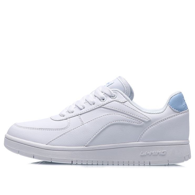 (WMNS) Li-Ning Classic Skateboarding Low 'White Blue' AGCP422-4 sold by KicksCrew