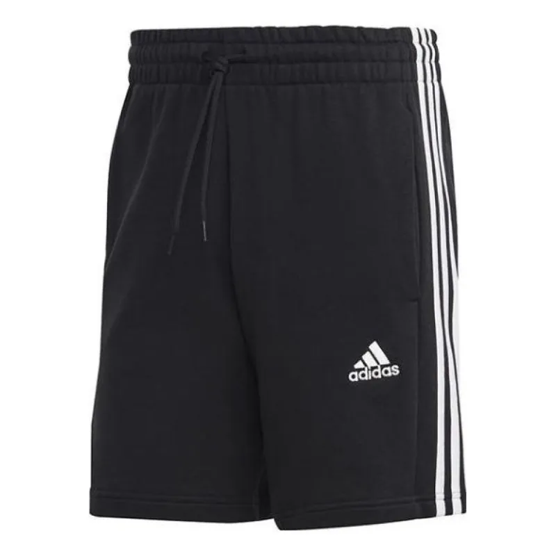 adidas Essentials French Terry 3-Stripes Shorts 'Black' IC9435 sold by KicksCrew