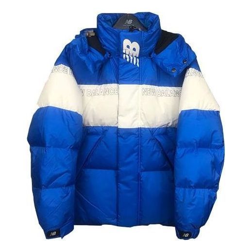 New Balance Colorblock Padded Jacket 'Blue White' NP943011-BL sold by KicksCrew