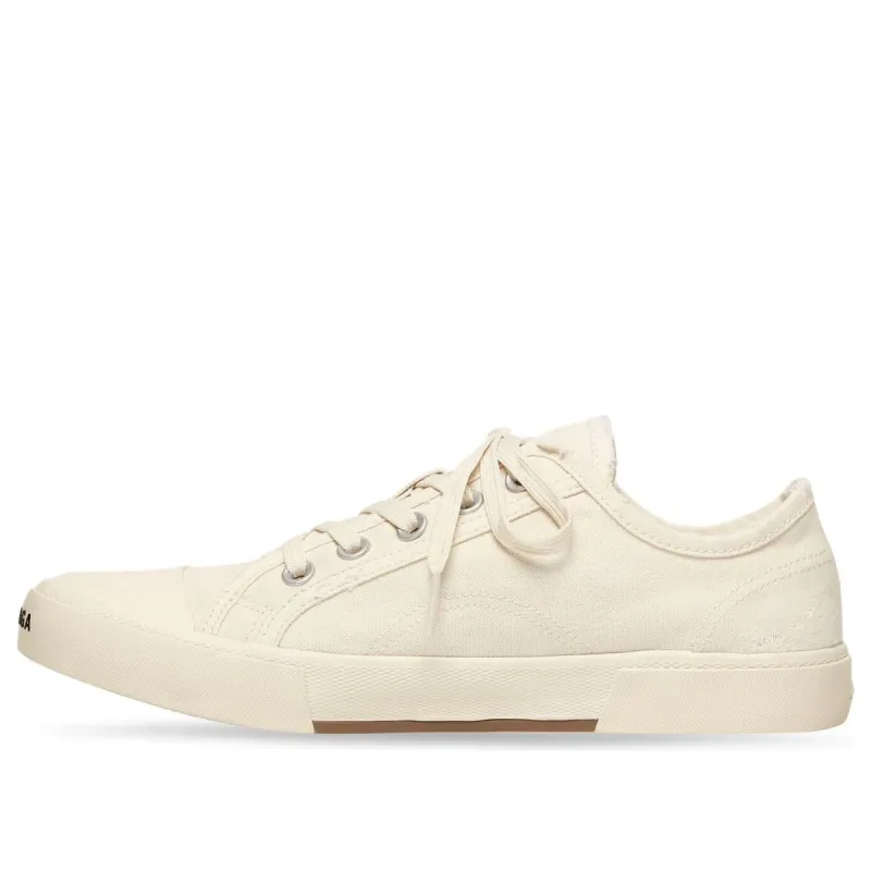 Balenciaga Paris Low Top Sneakers 'White Destroyed Cotton and White Rubber' 688754W3RC59090 sold by KicksCrew