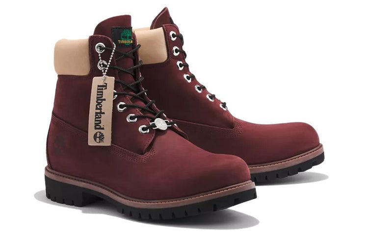Timberland 6 Inch Premium Waterproof Boots 'Burgundy Nubuck' A2M1KC60 sold by KicksCrew product image thumbnail 3