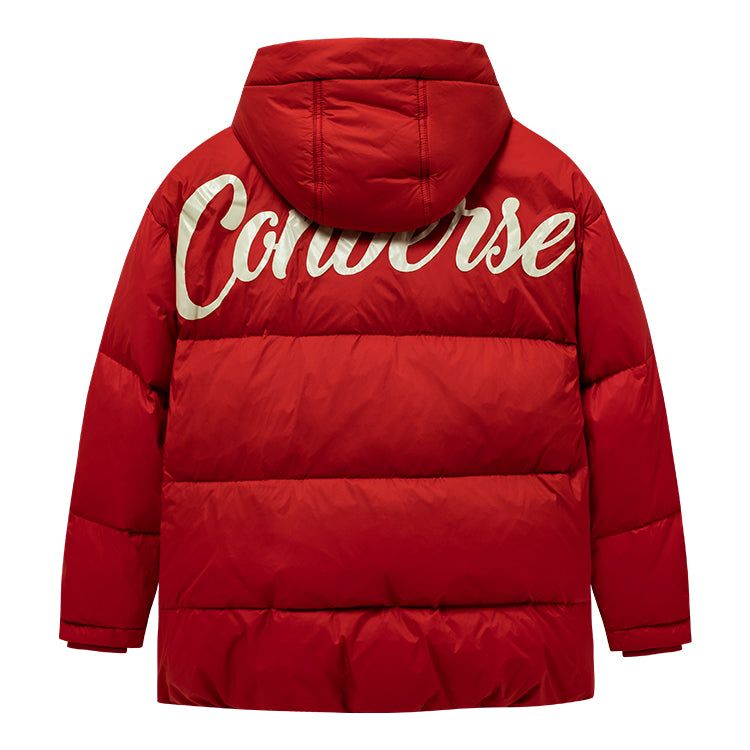 (GS) Converse Logo Printed Down Jacket 'Red White' CV2142005GS-004 sold by KicksCrew product image thumbnail 2